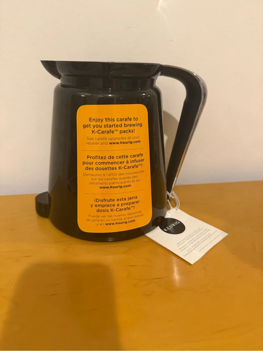 Keurig Black Replacement Coffee Carafe with Handle